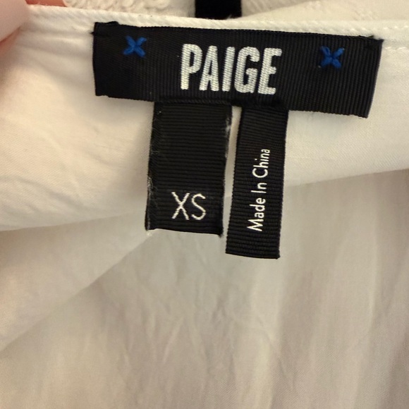 PAIGE White Mini Dress with Flutter Sleeves - Picture 3 of 14